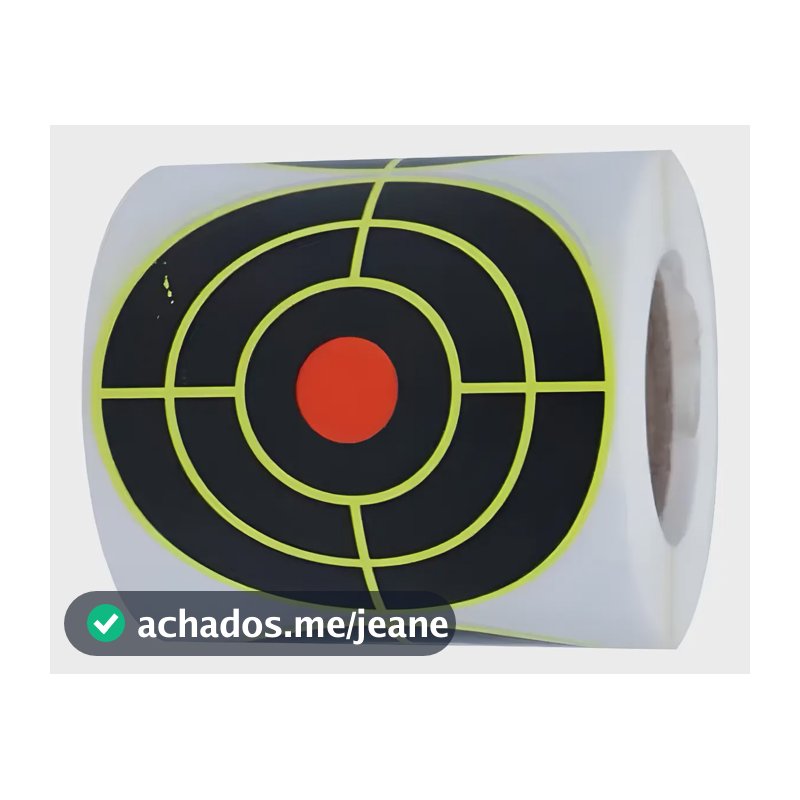 Alvos Adesivo Reativo Mira Tiro Esportivo Treino Caça 100 Un