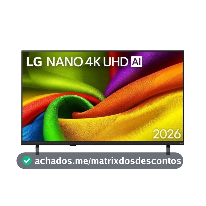 Smart Tv Lg 43" Nano 4k Uhd Hdmi Usb Wi-fi Bluetooth Thinq Ai Alexa Apple Airplay - 43UN85CBPSA.AWZ