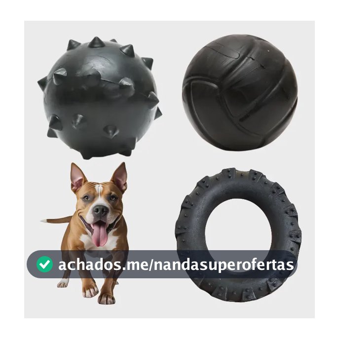 Kit 3 Mordedores Brinquedo Para Cães Porte Médio / Grande