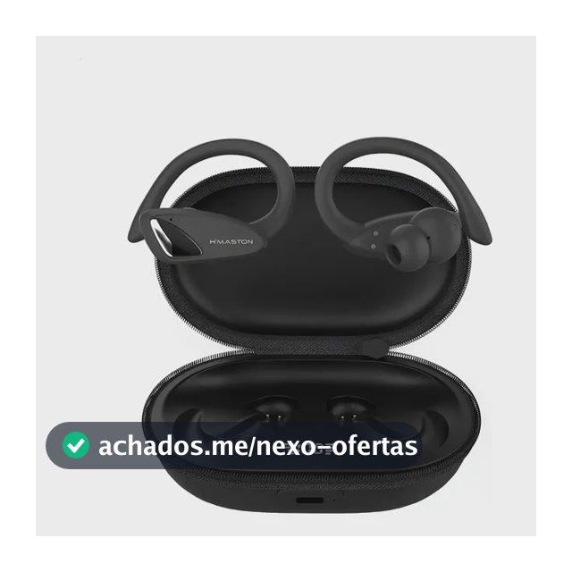 Fone De Ouvido Sem Fio Bluetooth Esportivo Gancho De Orelha Preto
