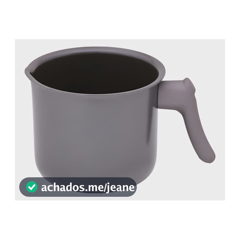 Leiteira Fervedor Sartin Cook Alumínio Mimo Style Cor Grafite 12cm