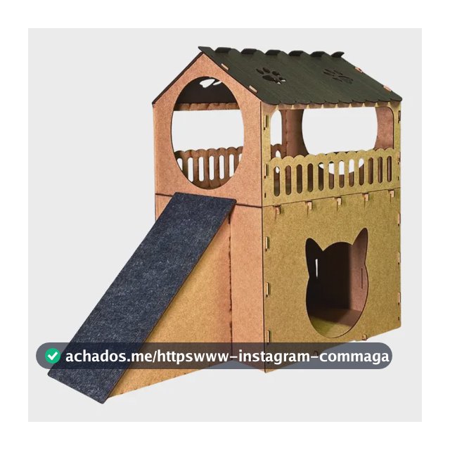 Casa Para Gatos Com Arranhador Casinha Toca 2 Andares com Rampa Gatificação Brinquedo Casa e Cama de Gato
