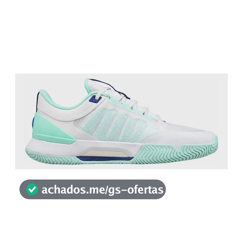Tênis Intrigue Tour Clay Feminino Saibro Wilson Original Branco/azul 35 Br