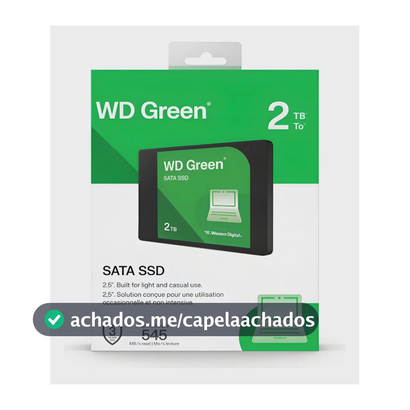 Ssd Wd Green 2.5 2tb Sata Iii 545 Mb/s - Wds200t5g0a