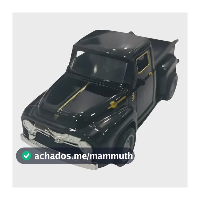 Miniatura Carrinho De Ferro F100 Metal 11cm