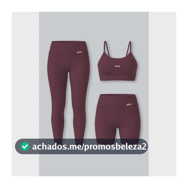 Kit Conjunto Feminino Fitness Top Alça + Legging + Short