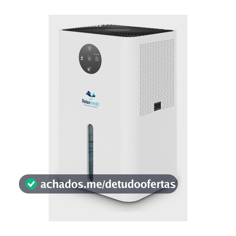 Desumidificador de Ar Elétrico Antimofo 1800ml Relaxmedic