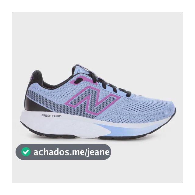 New Balance 520 V9 Fresh Foam Azul Claro Roxo Tenis Feminino