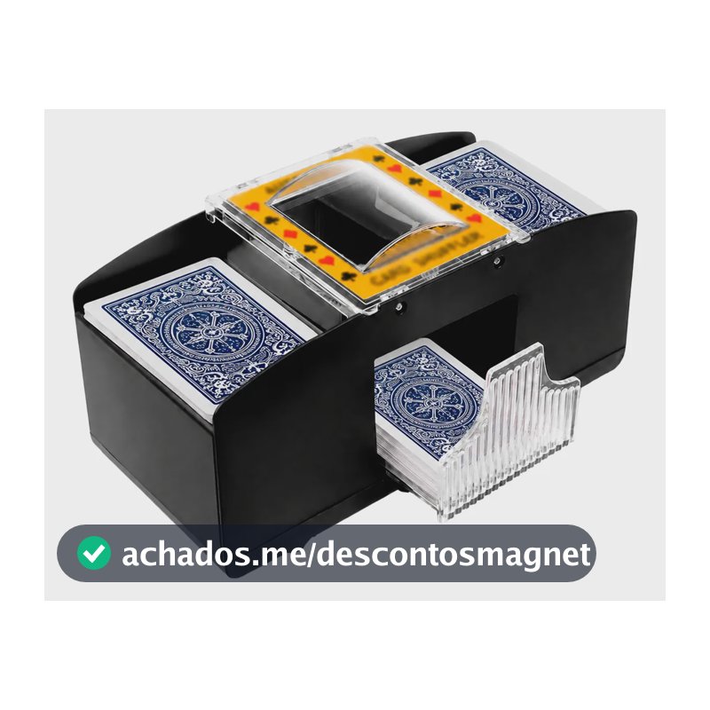 Embaralhador Automático Cartas Baralho Jogos De Mesa