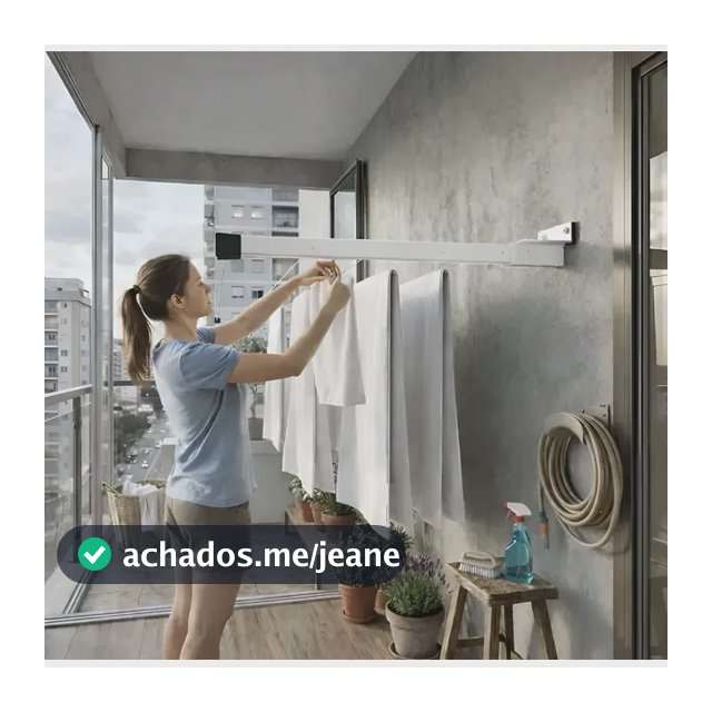 Varal Dobravel De Parede Ate 4 Metros 100% Aluminio Ate 80kg