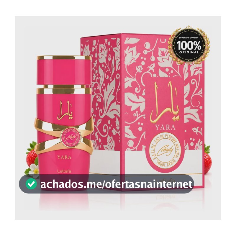 Perfume Lattafa Yara Candy Edp 100ml Feminino Árabe