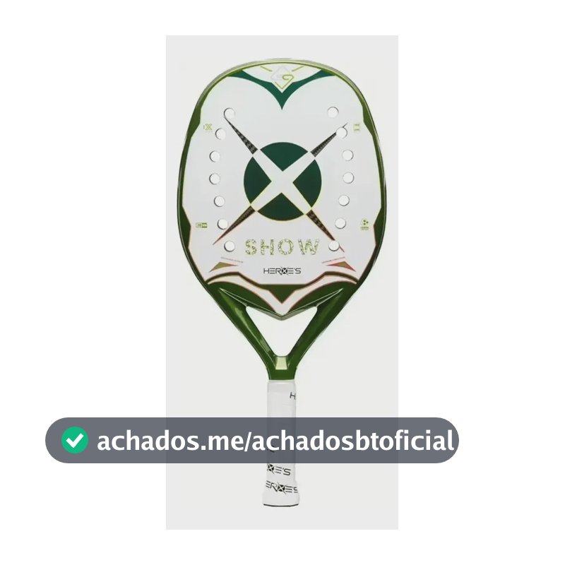 Promoção Raquete De Beach Tennis Heroes Show 2025 Verde