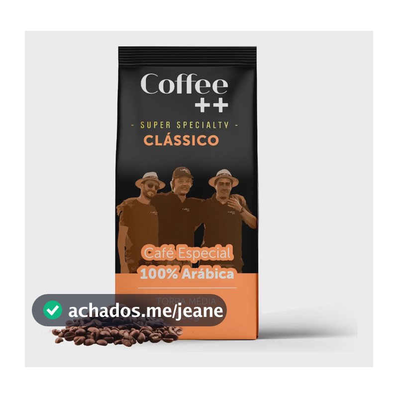 Café Especial em Graos Coffee++ Clássico 250g Especial 100% Arábica Torra Média Coffee ++