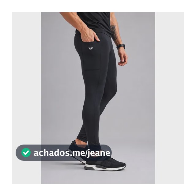 Calça Legging Masc Compressão Corrida Pro Racing C/ Bolsos