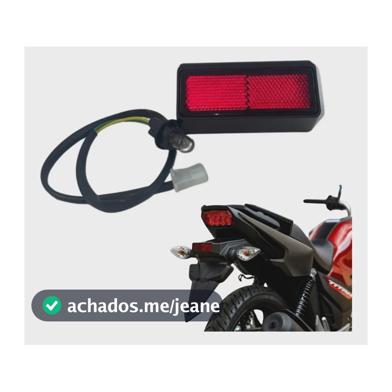 Olho De Gato Luz De Placa Titan Fan Start 160 Com Chicote