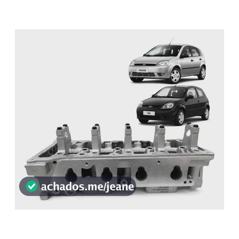 Cabeçote Fiesta Ka Zetec Rocam 1.0 8v Gasolina 1999 Até 2006