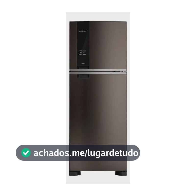 Geladeira Brastemp Brm55fe Frost Free Duplex 463l Preta Preto