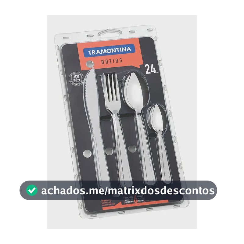 Faqueiro Búzios 24 Peças Aço Inox Tramontina 23799/075