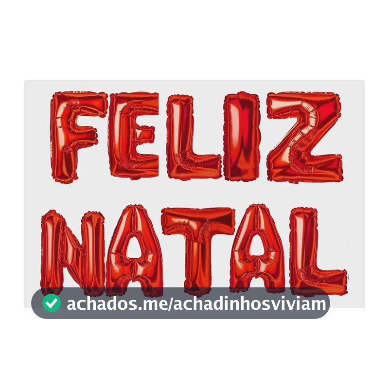 Balão Metalizado Vermelho Feliz Natal 40cm Gis Festa Decoração Natalina