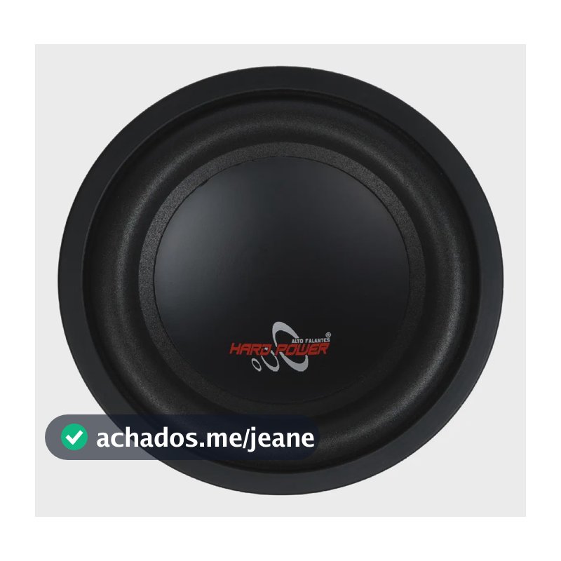 Alto Falante Subwoofer Hard Power Hp S450 8 Polegadas 4 Ohms Preto