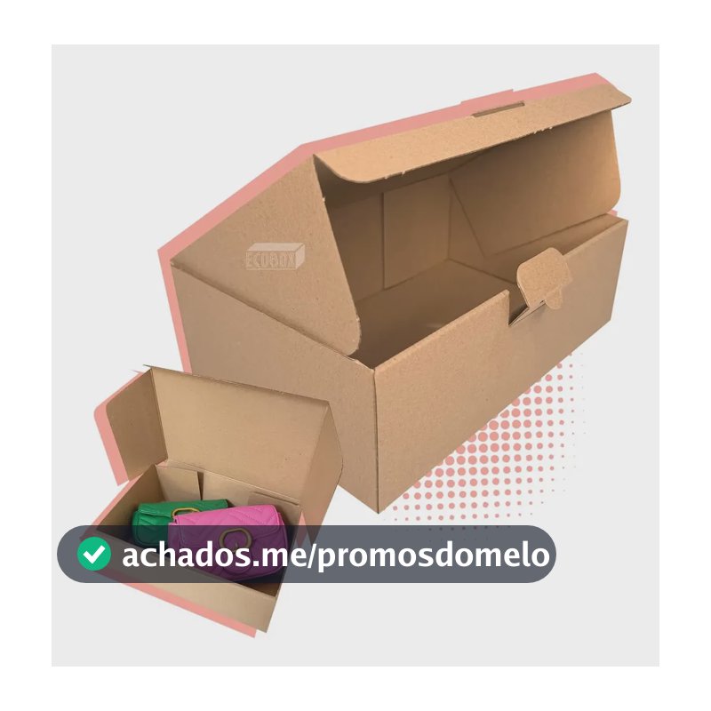 Kit 20 Caixas Kraft E-commerce 27x18x9cm Envios Eco Box