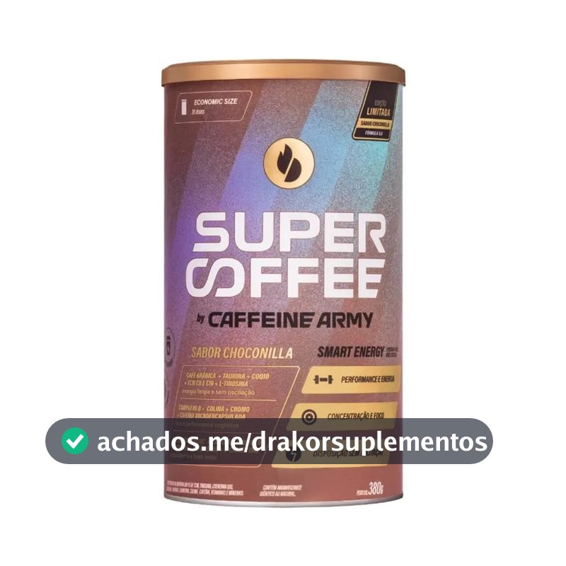 Supercoffee 3.0 380g Super Coffee Caffeine Army Sabor Choconilla