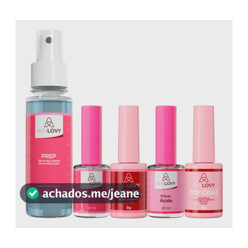 Prep - Primer Ácido - Reg - Gel Base - Top Coat Any Love Incolor