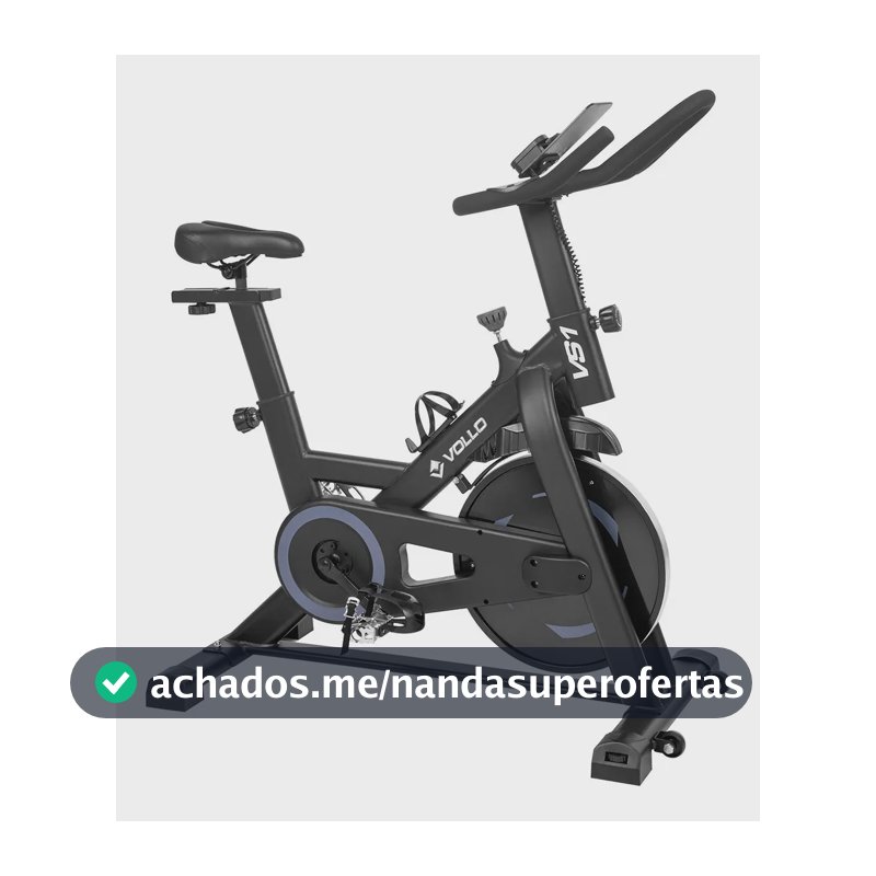 Bicicleta Ergométrica Spinning Magnética Silenciosa VS1 Vollo Cor Preto