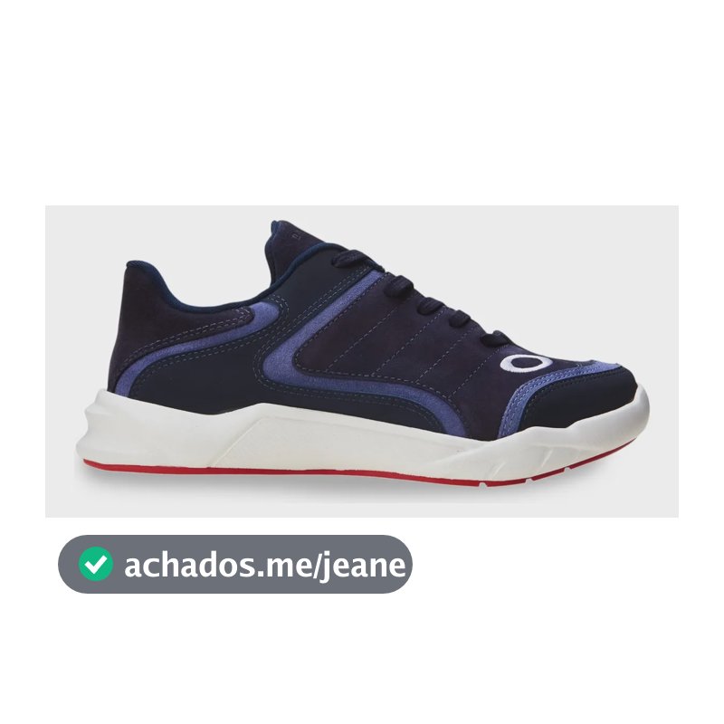 Tênis Masculino Blazon Oakley Azul/marinho Liso 41 Br