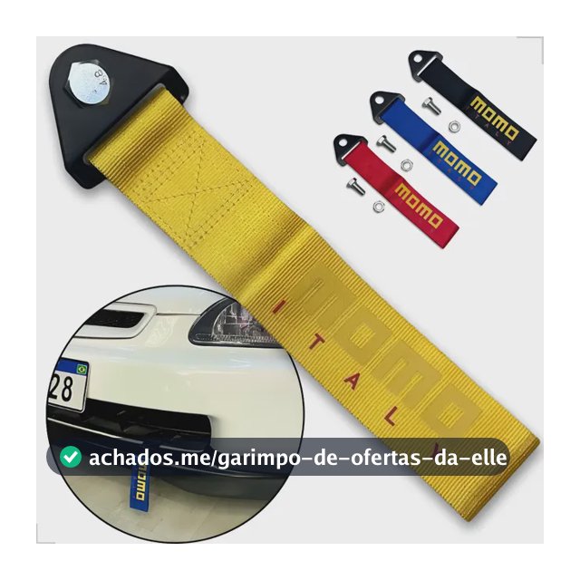 Tow Strap Hook Cinta Para Reboque Fita Esportiva Engate Momo