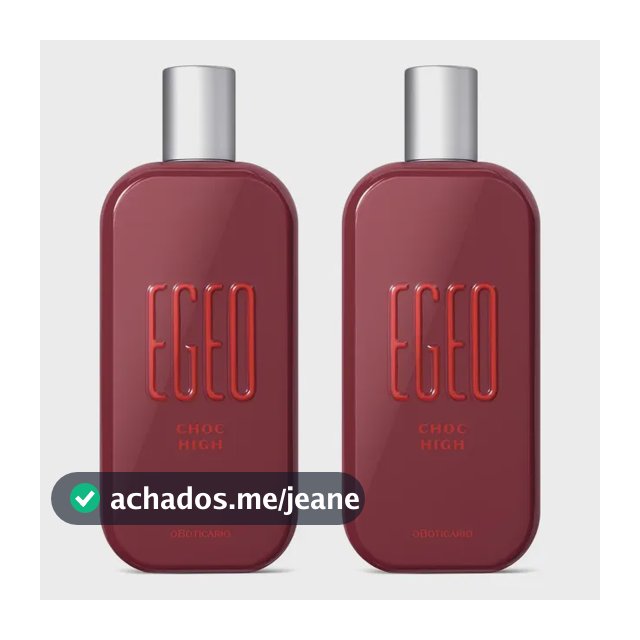 Combo Egeo Choc High Desodorante Colônia 90ml (2 itens)