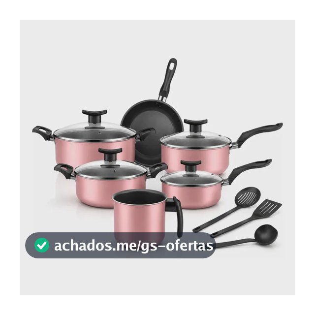 Jogo De Panelas Antiaderente 9 Peças Teflon Várias Cores