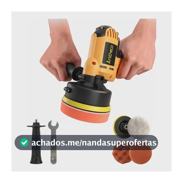 Polidora Elétrica De Mão Ferramentas Lixadeira Politriz 700w Amarelo 220v