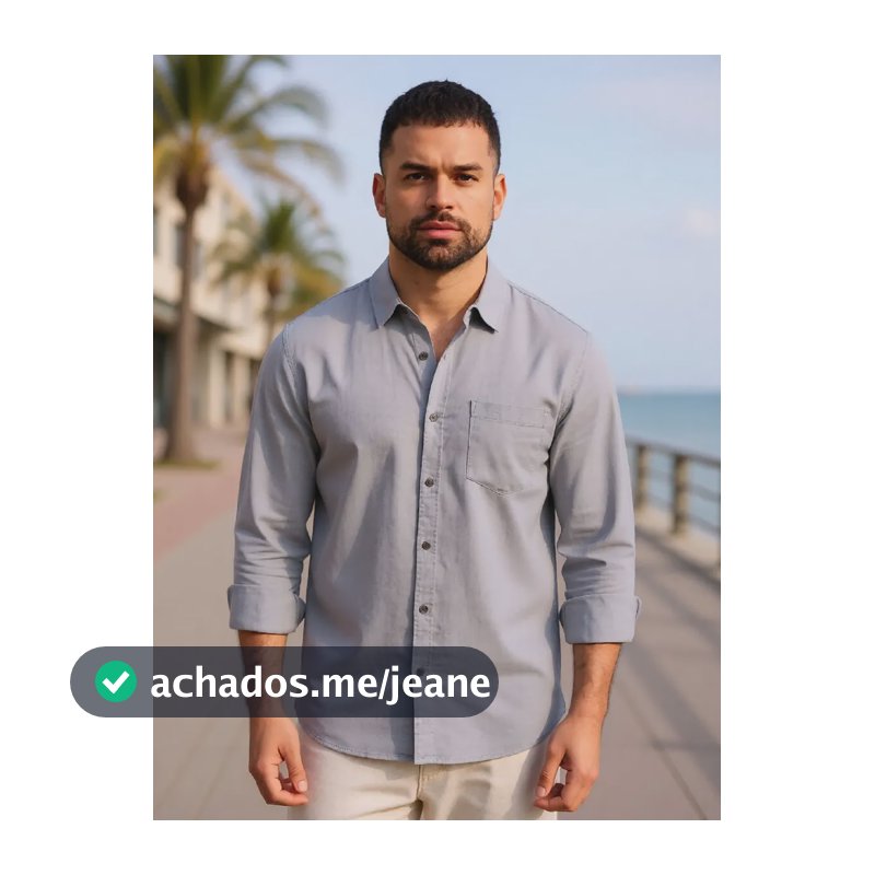 Camisa Masculina Hering Social Cinza Claro Lisa M