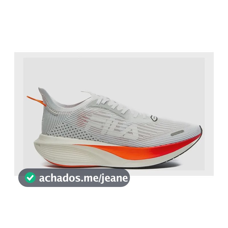 Tênis Fila Carbon 2 Masculino Branco/laranja/preto Lisa 39 Br