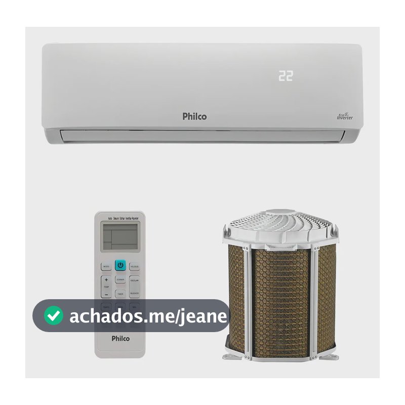 Ar-condicionado Split 12000 Btus Quente Frio Philco Inverter Cor Branco