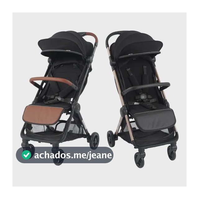 Carrinho Bebê Passeio Fechamento Automático Kane Maxi Baby Preto/marrom