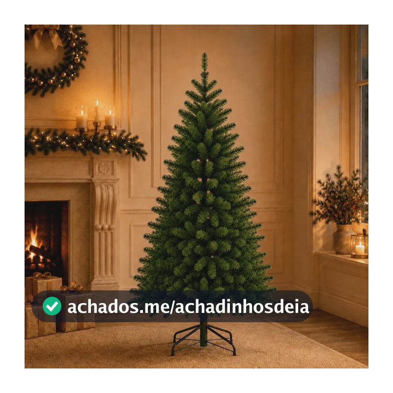 Árvore De Natal Pinheiro Verde 1,20 Metros 300 Galhos Luxo Cheia DEKASA