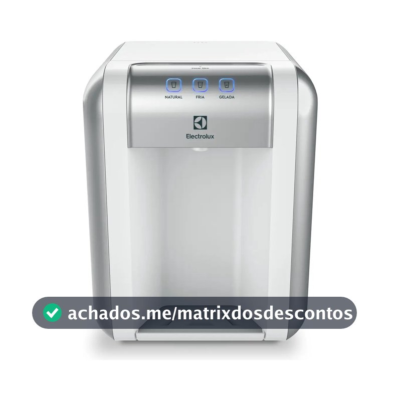 Purificador Electrolux Eletrônico Compacto Efficient Painel Digital Bivolt Branco PE11B Bivolt