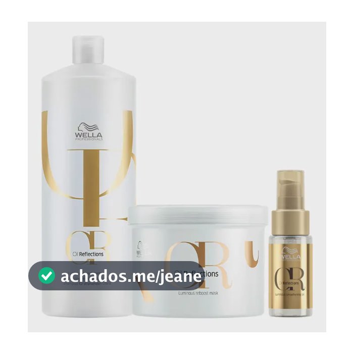 Wella Oil Reflections Shampoo + Máscara + Óleo 30ml