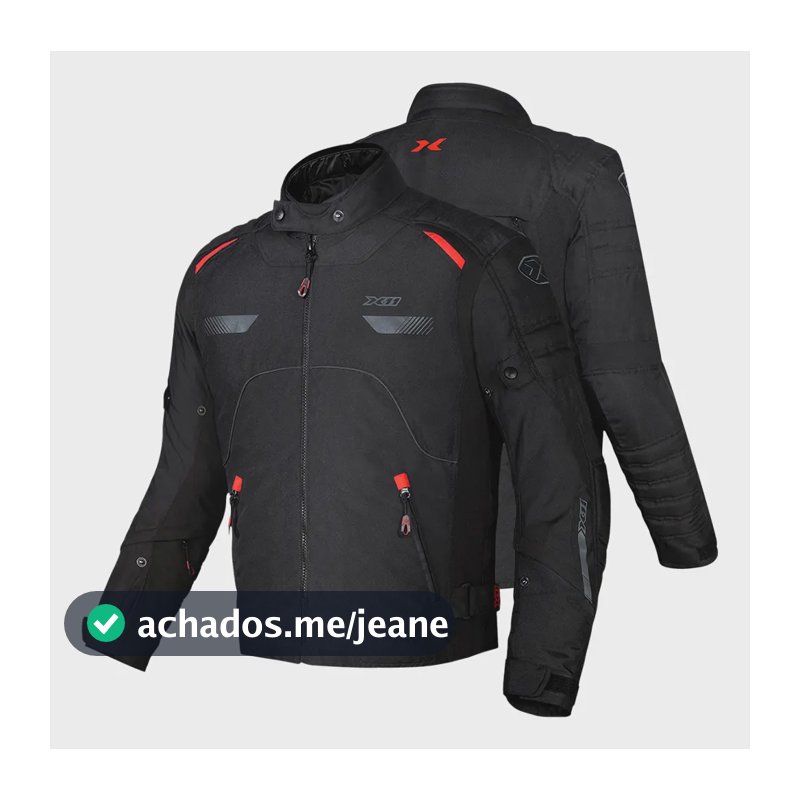 Jaqueta X11 Veler Motociclista Moto Ventilada Com Forro Impermeável Removível Inverno E Verão Vermelho Masculina Liso P