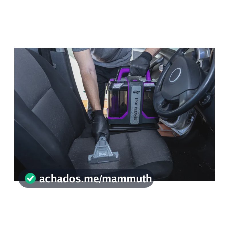 Extratora de Sujeira Portátil WAP Spot Cleaner W3 Borrifa Esfrega e Extrai 1450W de Potência e Bico de Autolimpeza