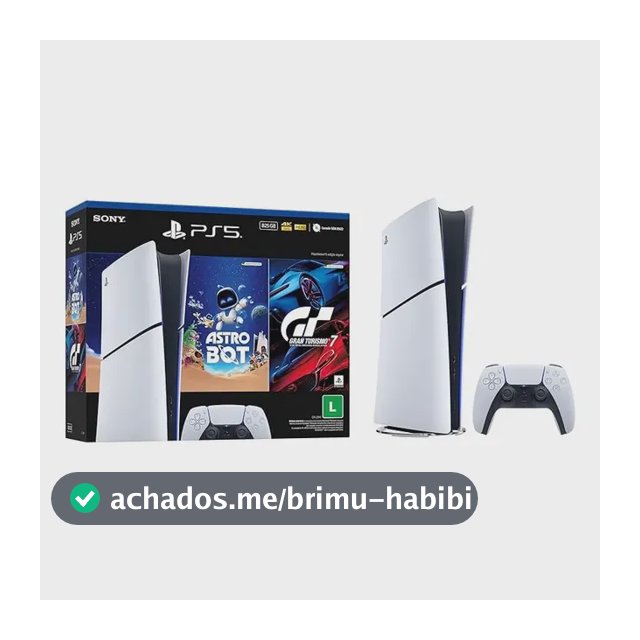Console Playstation®5 Slim Digital - Pacote Astro Bot E Gran Turismo 7 - Branco