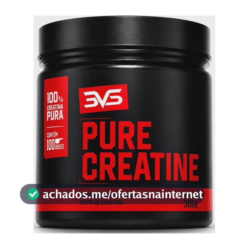 CREATINA MONOHIDRATADA 300g - 100% Pura - 3VS Nutrition