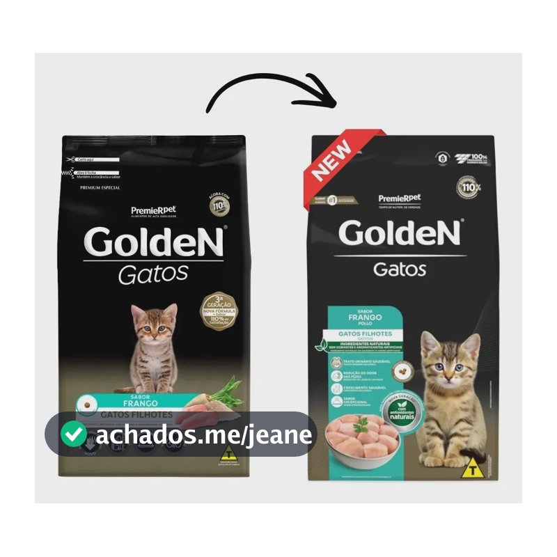 Golden Premium Especial Para Gato Filhote Sabor Frango 3kg