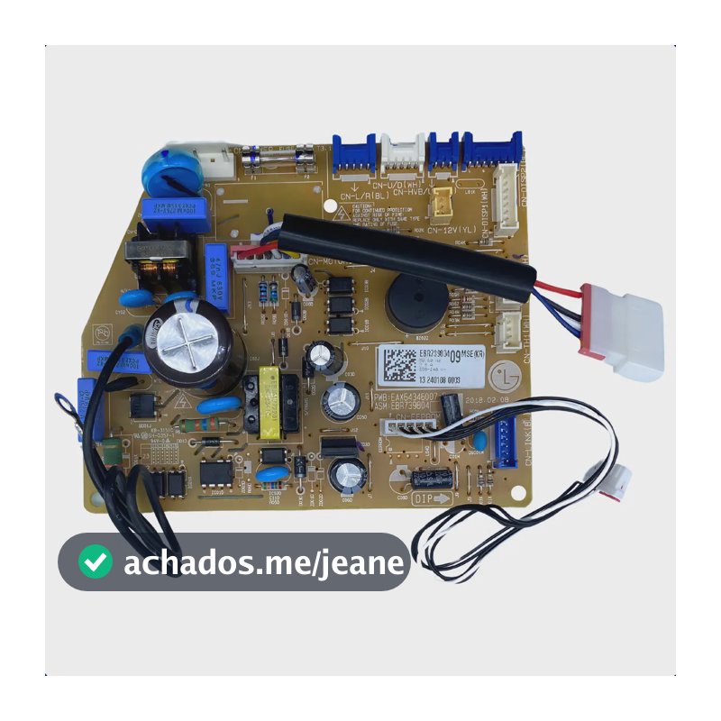 Placa Principal Ar Condicionado LG Asnq182csa1 Ebr73980409