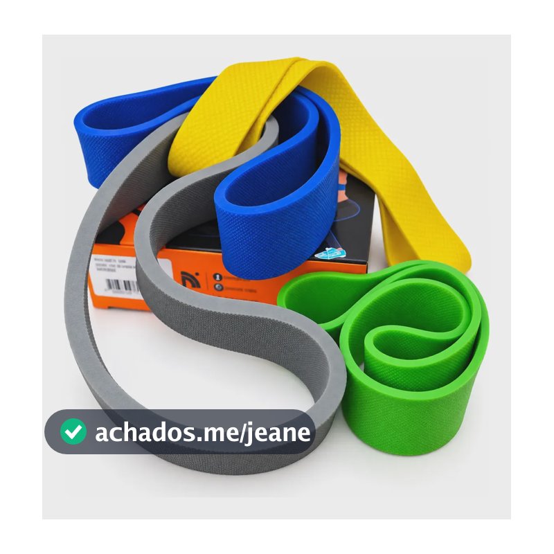 Kit Mini Band 4 Tensões Faixa Elástica Exercícios Academia Colorido