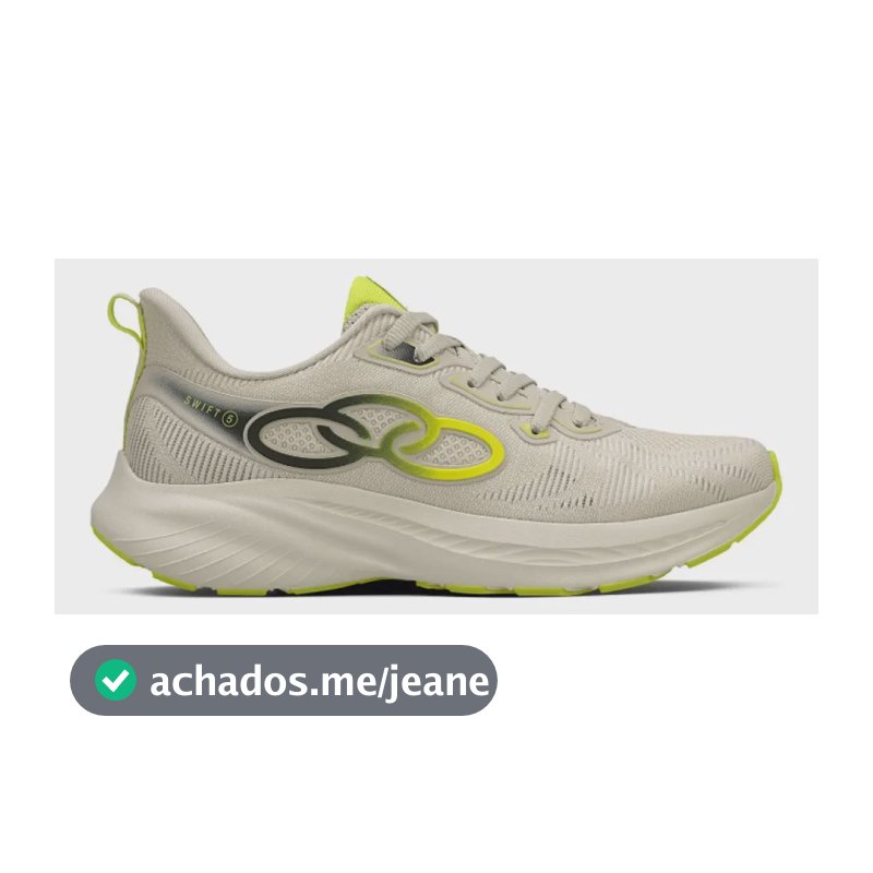 Tenis Olympikus Swift 5 Esportivo Original Arenito/preto 36 Br