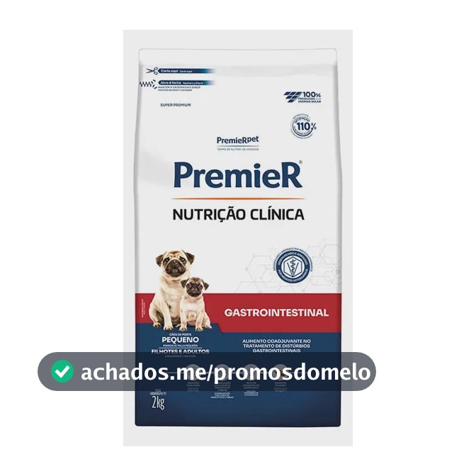 Racao Premier Nutrição Clínica Gastrointestinal Para Cão Raça Pequena 2kg