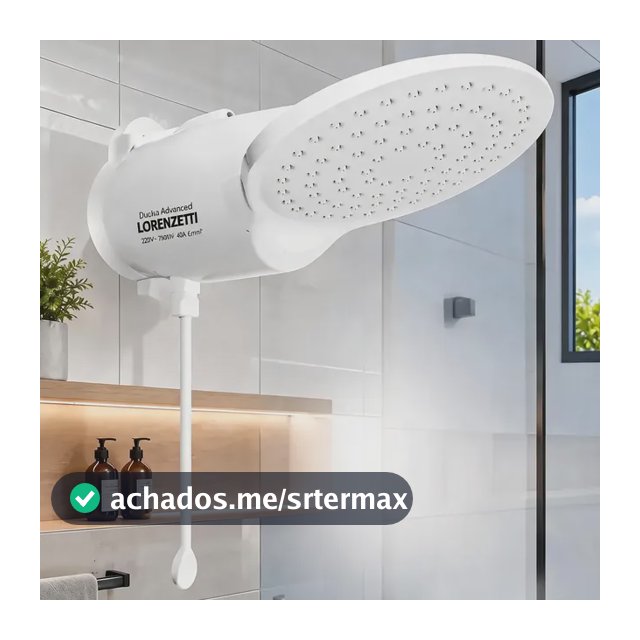 Chuveiro Elétrico Lorenzetti Loren Comfort Eletrônico 7500w Branco 220v 7.5 Kw
